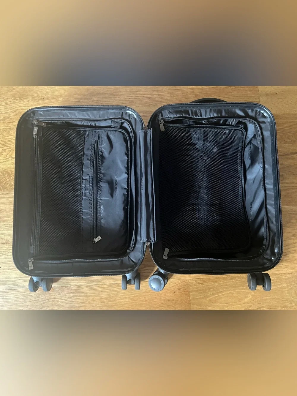 Emporio Armani Navy Hard-Shell Carry-On Spinner